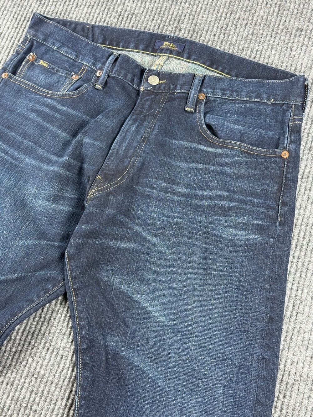 Polo Ralph Lauren The Varick Slim Straight Mens Size 34x32 Denim Blue Jeans